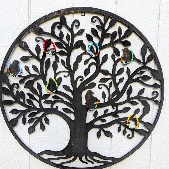 Sale! 𝅺New Tiger's Eye 7 Chakra Healing Love Stretchy Bracelet - Picture 4 of 8